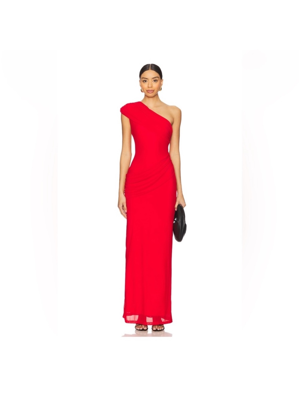 REVOLVE One-Shoulder Scarlet Column Gown